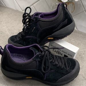 Dansko Black and Purple Women's Walking Sneakers